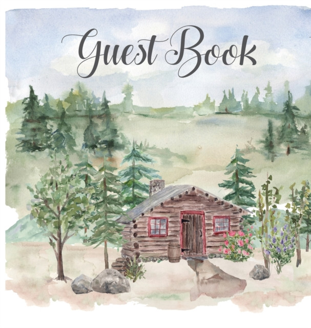 Cabin house guest book (hardback), comments book, guest book to sign, vacation home, holiday home, visitors comment book by Lulu and Bell - Hardback